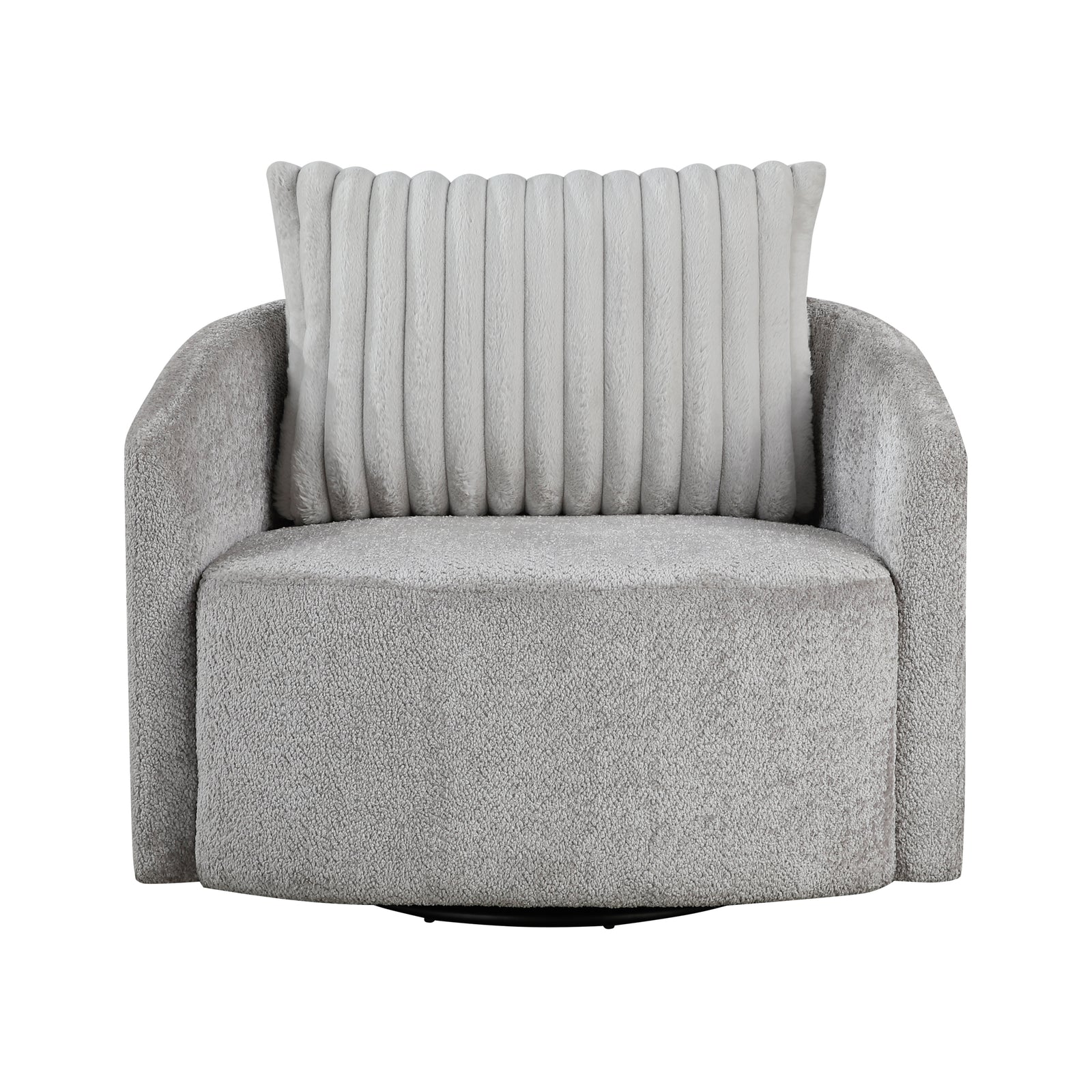 Alfena Chenille Swivel Chair