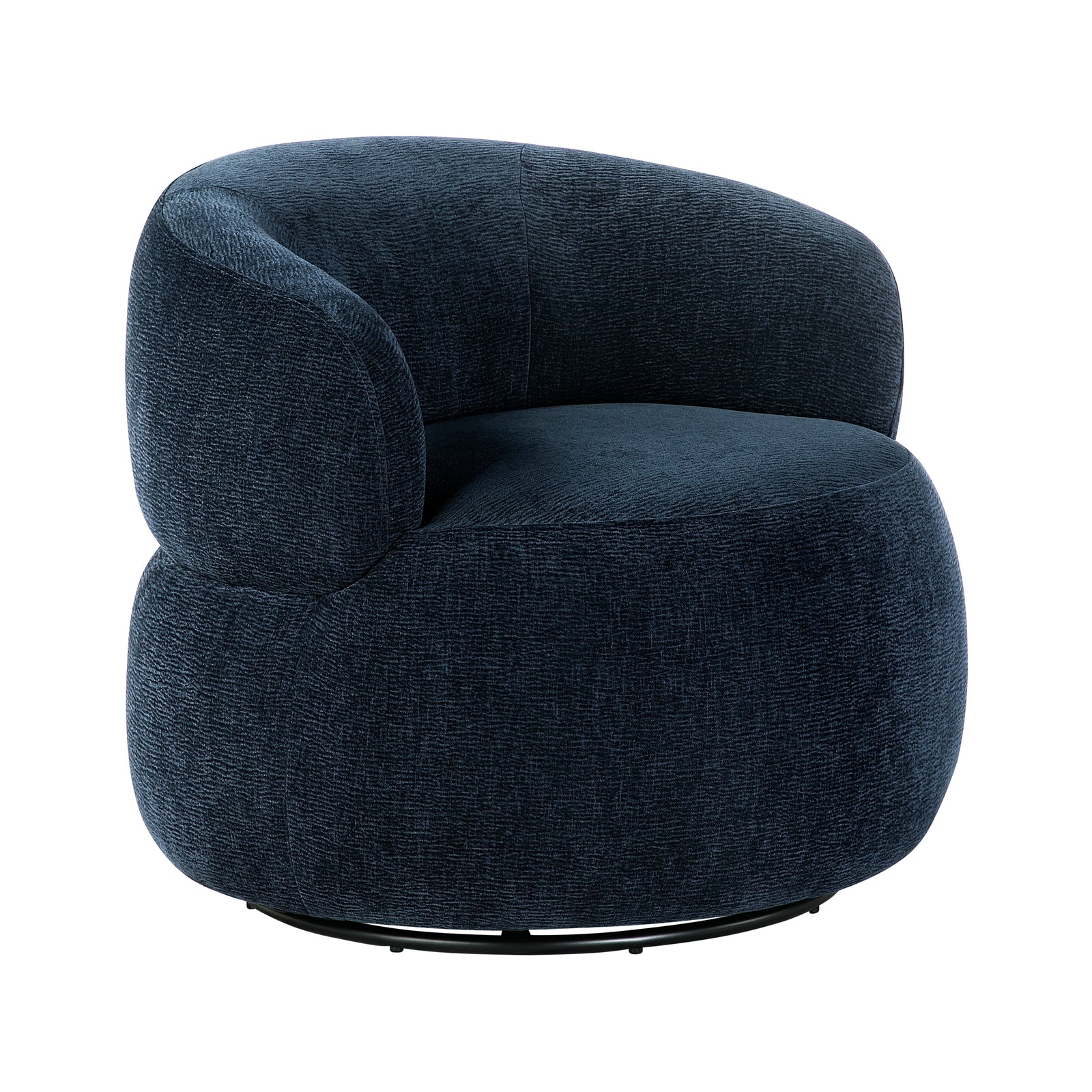 Rhea Chenille Fabric Swivel Chair