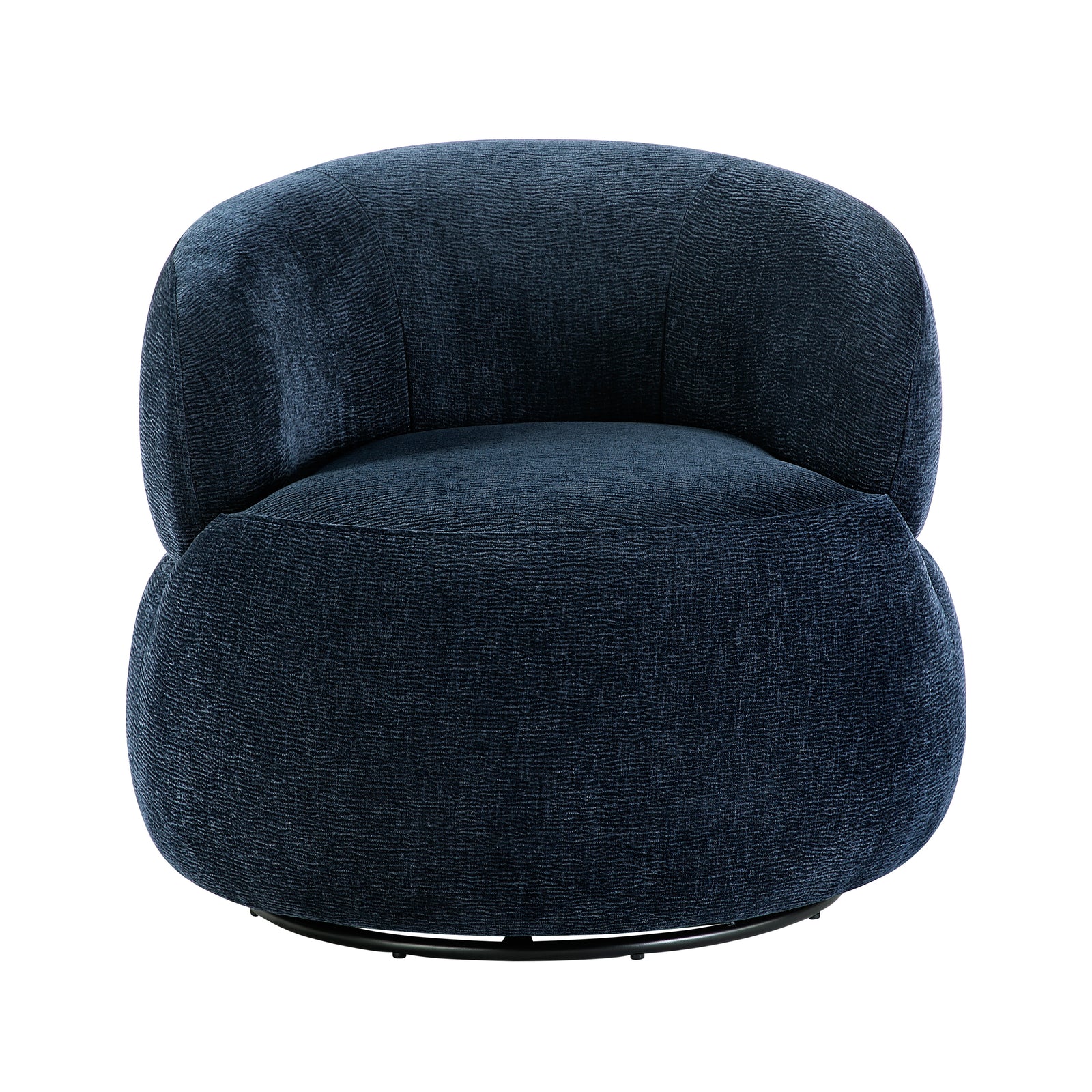 Rhea Chenille Fabric Swivel Chair