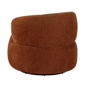 Rhea Chenille Fabric Swivel Chair