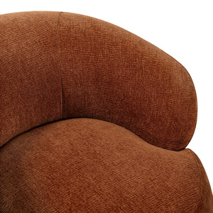 Rhea Chenille Fabric Swivel Chair