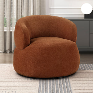 Rhea Chenille Fabric Swivel Chair