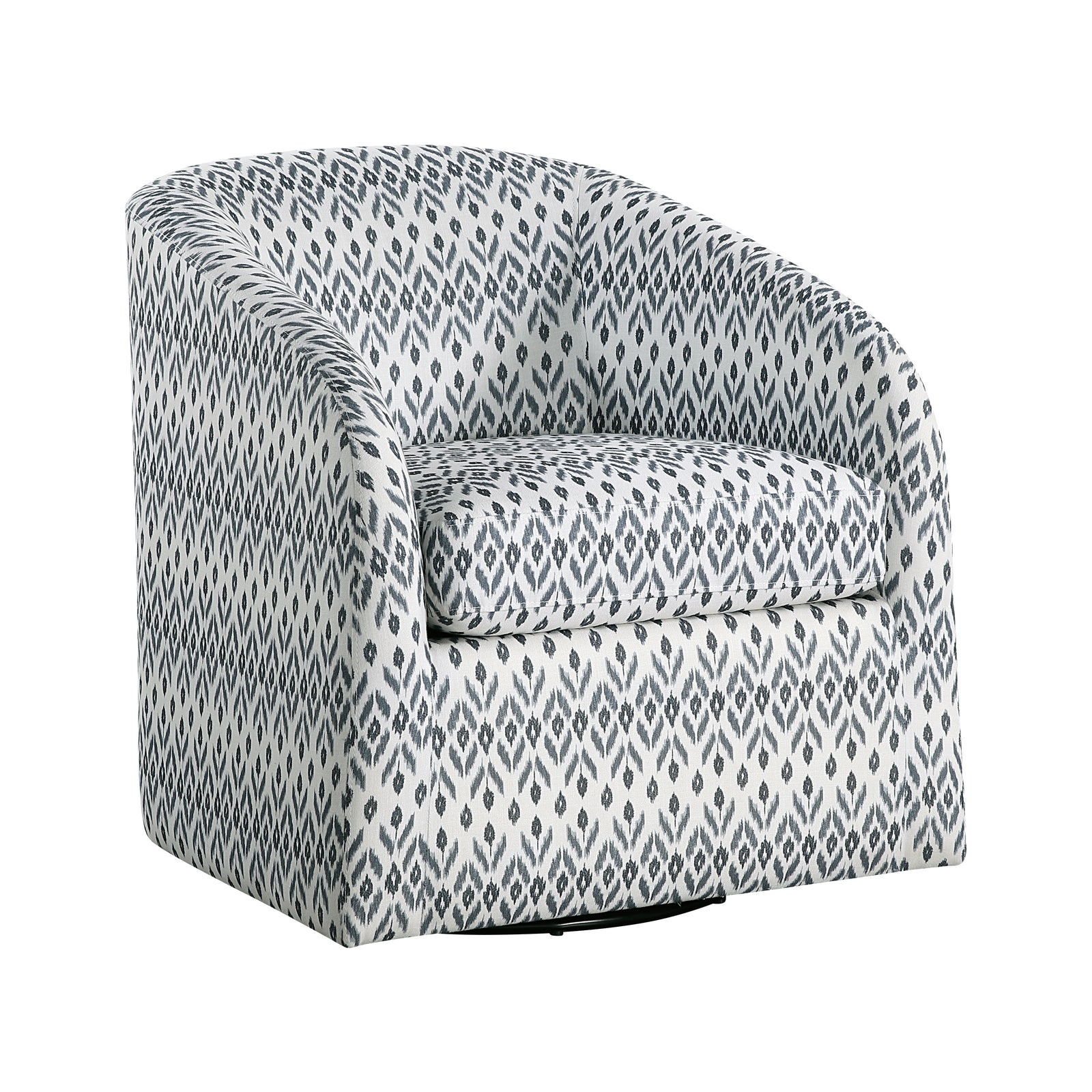 Agrela Textured Fabric Swivel Chair