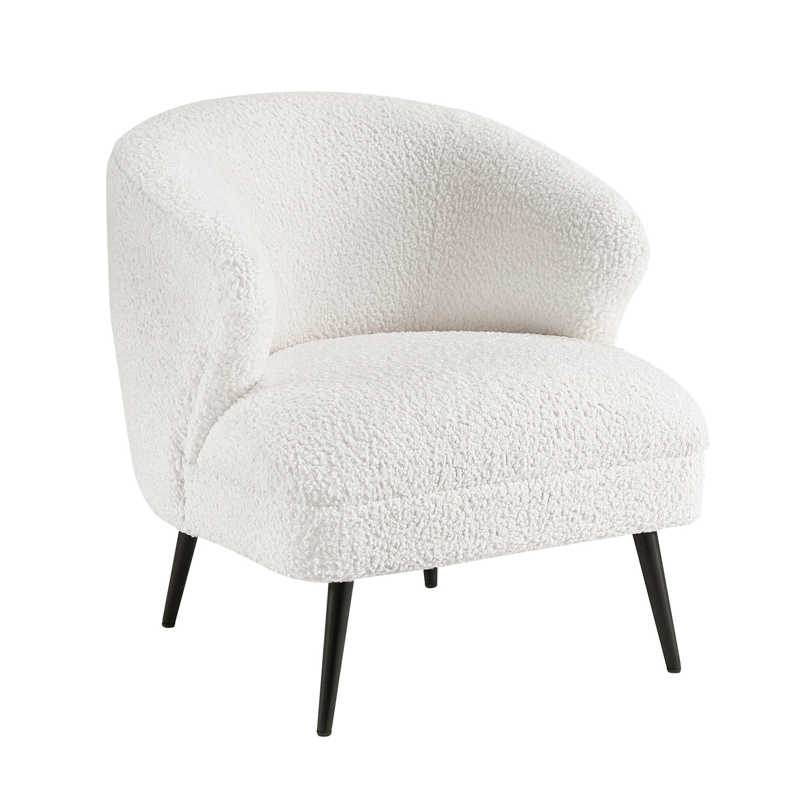 Hudson Boucle Fabric Accent Chair