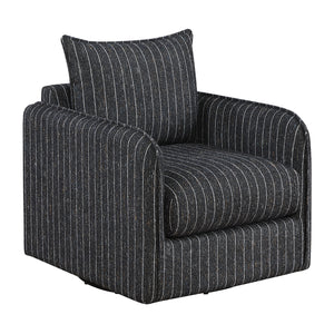 Calmette Textured Fabric Swivel Chair