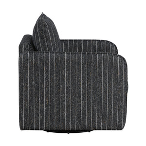 Calmette Textured Fabric Swivel Chair
