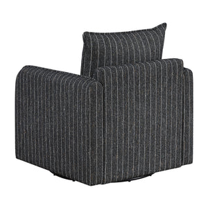 Calmette Textured Fabric Swivel Chair