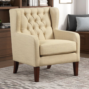 Clark Textured Fabric Accent Chair