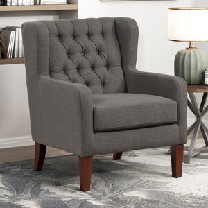 Clark Textured Fabric Accent Chair