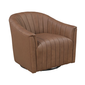Tarn Leather Match Swivel Chair