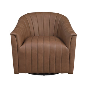 Tarn Leather Match Swivel Chair