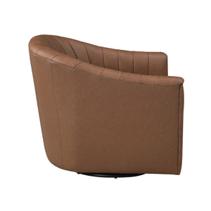 Tarn Leather Match Swivel Chair
