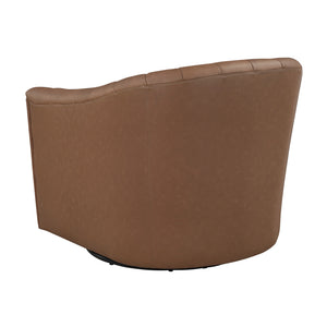 Tarn Leather Match Swivel Chair