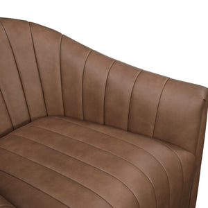 Tarn Leather Match Swivel Chair