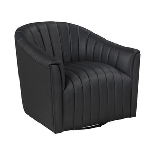 Tarn Leather Match Swivel Chair