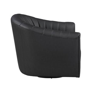 Tarn Leather Match Swivel Chair