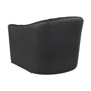Tarn Leather Match Swivel Chair