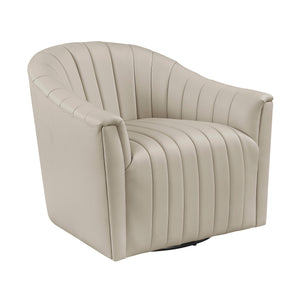Tarn Leather Match Swivel Chair
