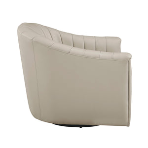 Tarn Leather Match Swivel Chair