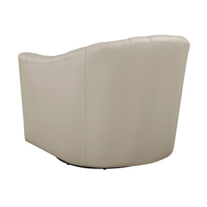 Tarn Leather Match Swivel Chair