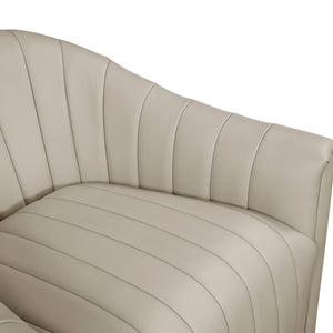 Tarn Leather Match Swivel Chair