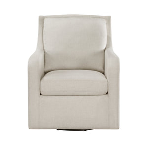 Elma Fabric Upholstered Swivel Chair