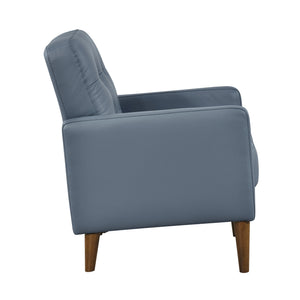 Novara Leather Match Accent Chair