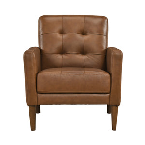Novara Leather Match Accent Chair