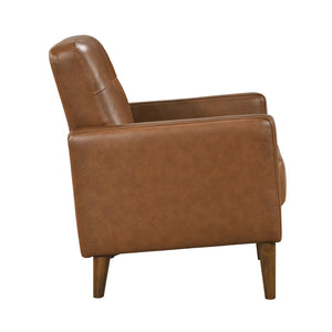 Novara Leather Match Accent Chair
