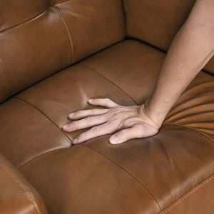 Novara Leather Match Accent Chair