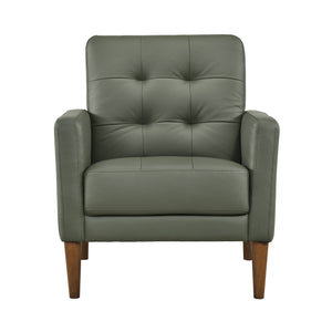 Novara Leather Match Accent Chair