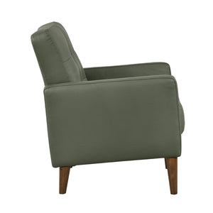 Novara Leather Match Accent Chair