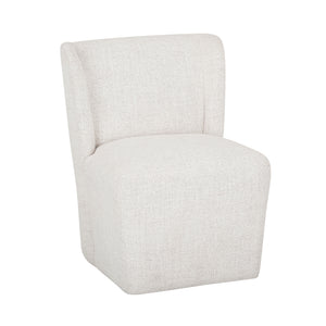 Ryka Boucle Dining Chair with Caster Base