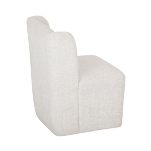 Ryka Boucle Dining Chair with Caster Base