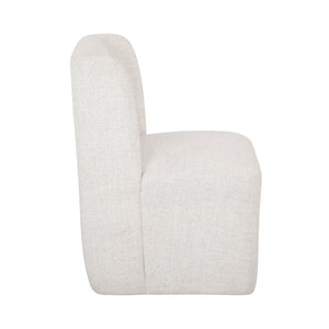 Ryka Boucle Dining Chair with Caster Base