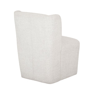 Ryka Boucle Dining Chair with Caster Base