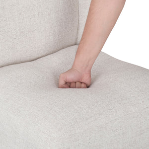 Ryka Boucle Dining Chair with Caster Base