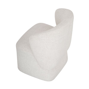Veli Boucle Dining Chair with Caster Base