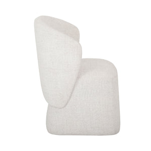 Veli Boucle Dining Chair with Caster Base
