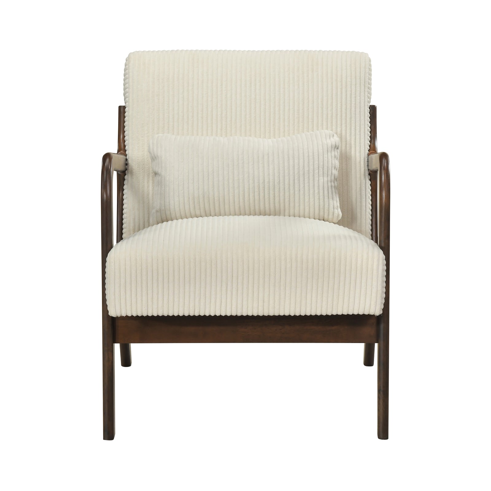 Zenith Corduroy Fabric Accent Chair