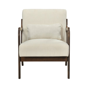 Zenith Corduroy Fabric Accent Chair