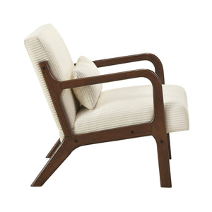 Zenith Corduroy Fabric Accent Chair