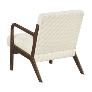 Zenith Corduroy Fabric Accent Chair