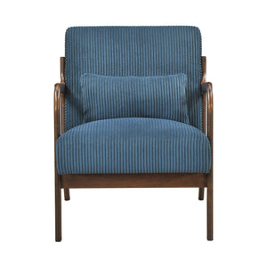 Zenith Corduroy Fabric Accent Chair