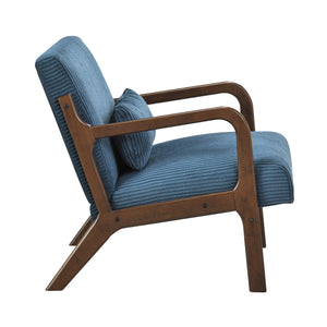 Zenith Corduroy Fabric Accent Chair
