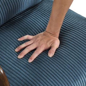 Zenith Corduroy Fabric Accent Chair