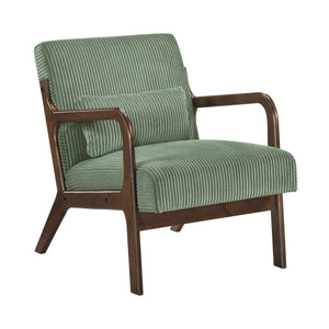 Zenith Corduroy Fabric Accent Chair