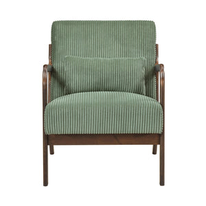 Zenith Corduroy Fabric Accent Chair