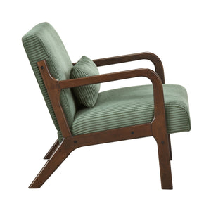 Zenith Corduroy Fabric Accent Chair