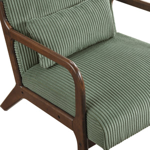 Zenith Corduroy Fabric Accent Chair